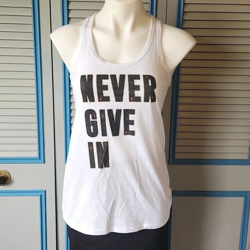 Danakin White Racer Back Tank Top - Picture 2 of 11